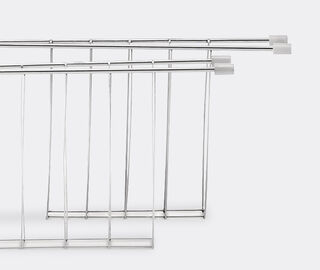 Alessi 'Pliss&eacute;' toaster racks, white WHITE ALES21PLI711WHI