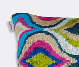 Les-Ottomans Silk velvet cushion, multicolor MULTICOLOUR OTTO22VEL004MUL