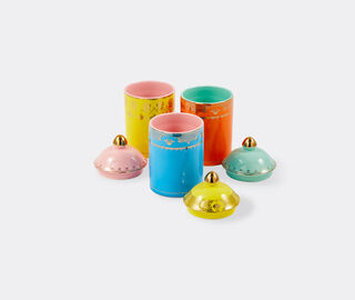 POLSPOTTEN 'Grandpa' lidded jar, yellow YELLOW POLS25JAR959YEL