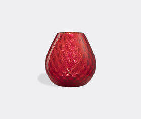 NasonMoretti 'Macram&eacute;' candle holder, large, red RED NAMO22CAN932RED