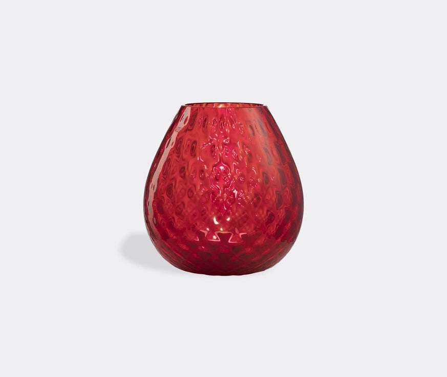 NasonMoretti 'Macramé' candle holder, large, red  NAMO22CAN932RED