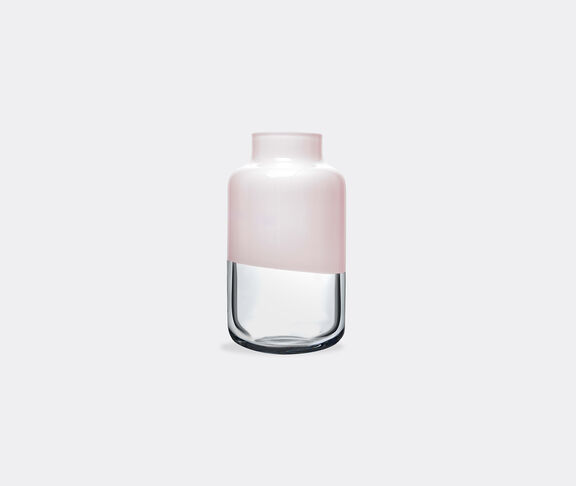 Nude 'Magnolia' pink vase, medium opal pink top, clear bottom ${masterID}