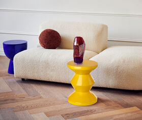POLSPOTTEN &#39;Zig Zag&#39; stool, yellow YELLOW POLS22ZIG783YEL