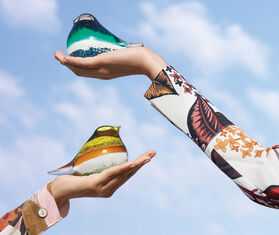 Octaevo &#39;Atlas&#39; bird, black and green MULTICOLOUR OCTA19GLA779BLK