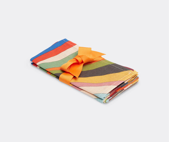 La DoubleJ 'Rainbow Rays' large napkin, set of two undefined ${masterID}