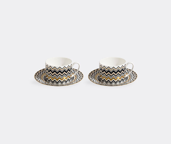 Missoni 'Zig Zag Gold' teacup and saucer, set of two undefined ${masterID}