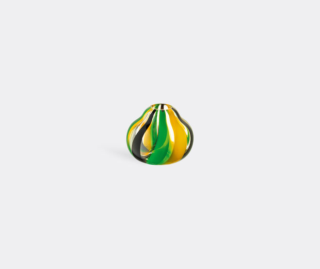 LSA International 'Folk' vase, black, green and yellow MULTICOLOUR LSAI23FOL815MUL