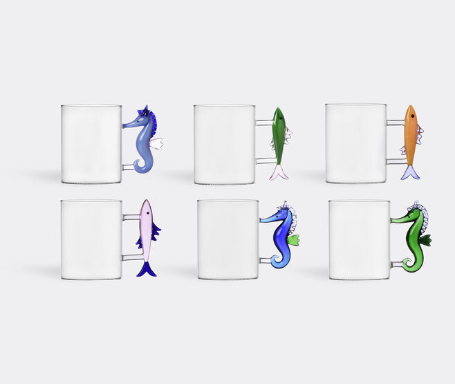 Ichendorf Milano 'Marine Garden' assorted mugs, set of six MULTICOLOUR ICMI24MAR985MUL