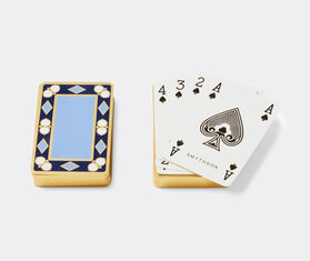 Smythson Playing cards, set of two, Nile Blue BLUE SMYT23GAM394BLU
