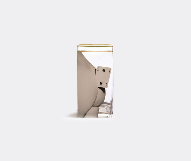 Seletti 'Two of Spades' vase, large TRANSPARENT SELE22GLA527MUL