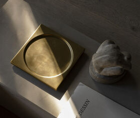Audo Copenhagen &#39;Divot&#39; tray, brass BRASS MENU22DIV999BRA