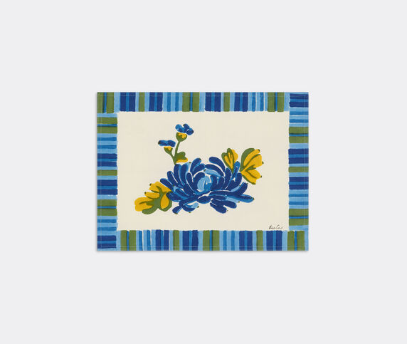 Lisa Corti 'Vienna' placemat, set of four, blue and cream blue LICO23AME325MUL