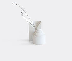 Origin Made &#39;Ark Vase&#39;, half large WHITE ORMA22ARK105WHI
