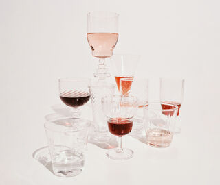 Serax 'Astart&eacute; 04' glass, set of four, clear TRANSPARENT SERA26GLA967TRA