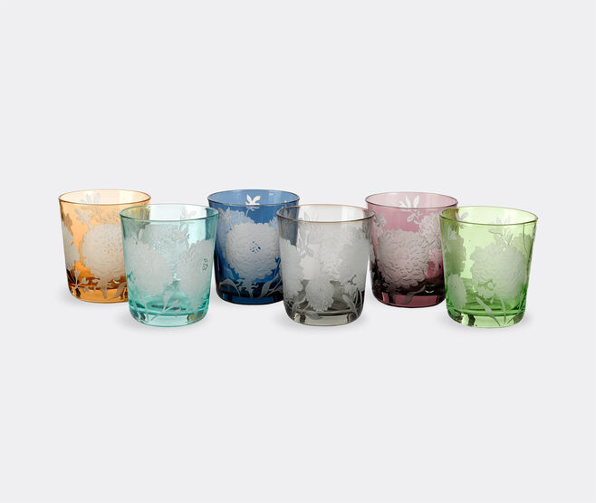 POLSPOTTEN 'Peony' tumbler, set of six MULTICOLOUR POLS22TUM995MUL
