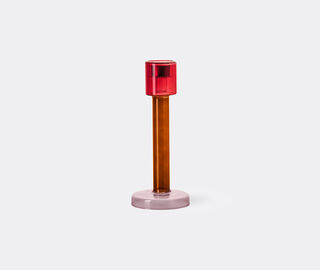 &amp;k Amsterdam 'Bole' candleholder, large, pink and red MULTICOLOUR AMST25BOL057MUL