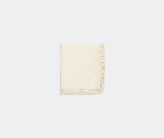 Once Milano Tablecloth with fringes, medium, cream undefined ${masterID}