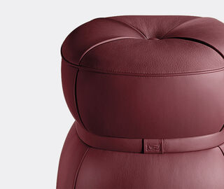 Poltrona Frau 'Lepl&igrave;' ottoman, red RED POFR20LEP054RED