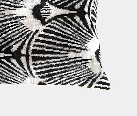 Les-Ottomans Silk velvet cushion, black and white MULTICOLOUR OTTO20SIL672MUL