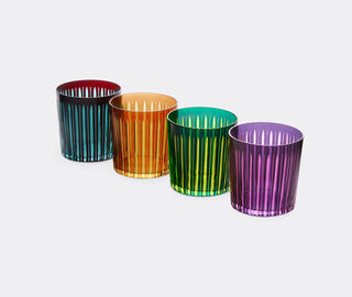 L'Objet 'Prism' cocktail glass, set of four, multicolor MULTICOLOUR LOBJ24PRI020MUL