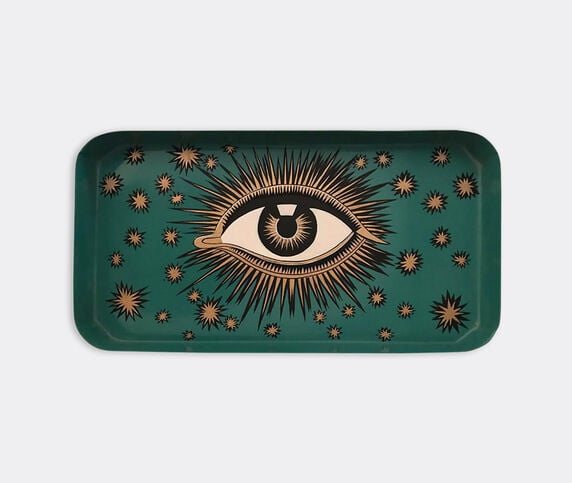 Les-Ottomans 'Eye' iron tray, green Green OTTO22HAN110MUL
