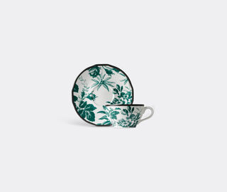 Gucci 'Herbarium' demitasse cup with saucer, set of two, green MULTICOLOUR GUCC18HER612GRN
