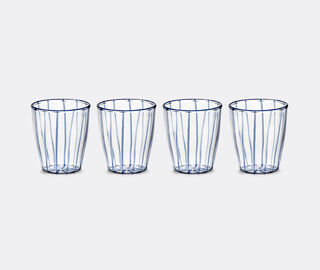 Serax 'Gigi 02' glass, set of four, blue BLUE SERA26GLA813BLU
