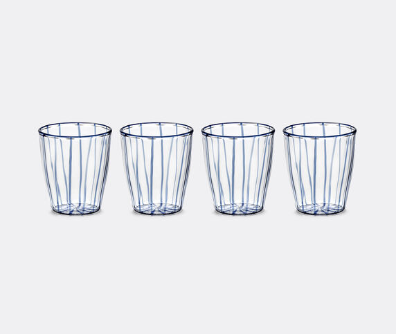 Serax 'Gigi 02' glass, set of four, blue BLUE SERA26GLA813BLU