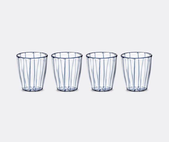 Serax 'Gigi 02' glass, set of four, blue undefined ${masterID}