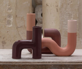Nuove Forme 'Pidou Vase shape H', purple BURGUNDY NUFO22VAS496BUR