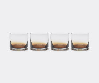 Serax 'Amber Zuma' tumbler, set of four, brown BROWN SERA24GLA452BRW