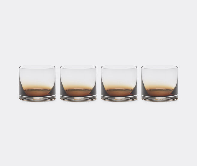 Serax 'Amber Zuma' tumbler, set of four, brown BROWN SERA24GLA452BRW