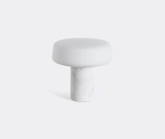 Case Furniture 'Solid Table Light', Carrara marble, small, UK plug Carrara Marble CAFU20SOL440WHI