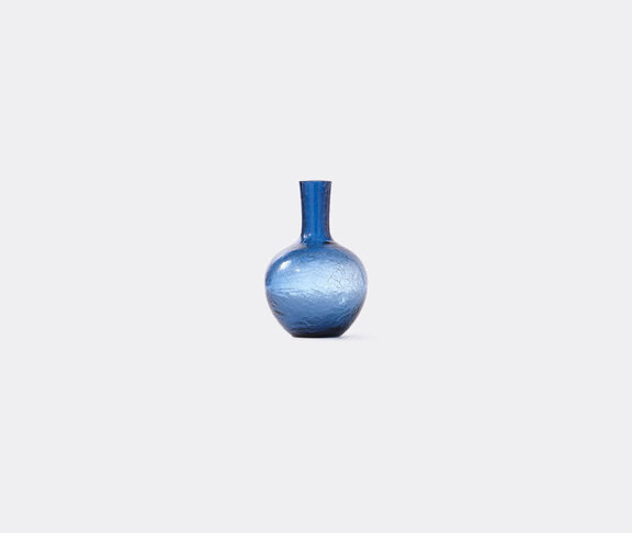 POLSPOTTEN Ball Body Vase Crackled Glass Blue S undefined ${masterID} 2