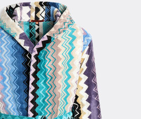 Missoni &#39;Giacomo&#39; hooded bathrobe, turquoise TURQUOISE MIHO22GIA424MUL