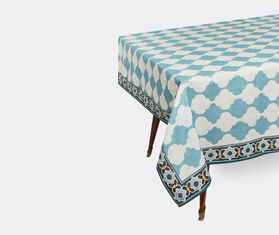La DoubleJ &#39;Plaza&#39; linen tablecloth, medium, blue MULTICOLOUR LADJ24PLA434MUL