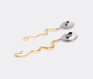 L'Objet 'Twisted Horn' serving set GOLD LOBJ19TWI922GOL
