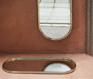 AYTM 'Angui' mirror, small GOLD AYTM18ANG994GOL