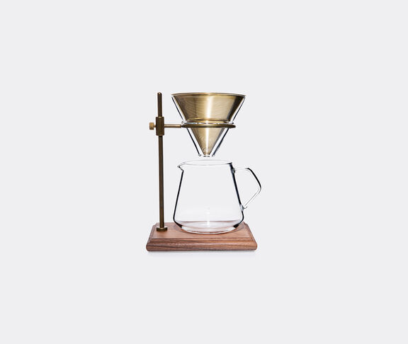 Kinto Slow Coffee Style Brewer Stand, Set 4 Cups Brass, clear ${masterID} 2