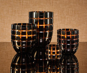 ONNO Collection 'Forever Black Crystal' candle, Gold scent, small BLACK ONNO23CAN654BLK