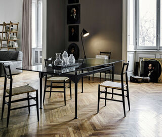 Cassina 'Superleggera' chair, black BEIGE CASS21SUP893BLK