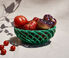 Octaevo 'Sicilia' ceramic basket, green, small Green OCTA20CER816GRN