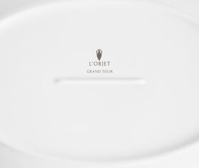 L'Objet 'Grand Tour' oval platter, multicolor and gold MULTICOLOUR LOBJ26GRA142MUL