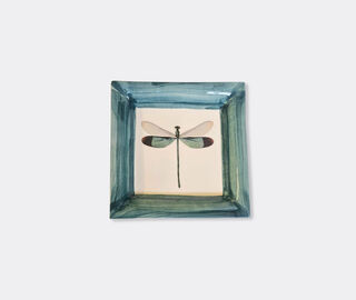Les-Ottomans 'Insetti' vide poche, dragonfly, blue and white MULTICOLOUR OTTO26HAN259MUL