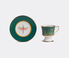 La DoubleJ Espresso cup and saucer, set of two Multicolor LADJ19ESP886GRN