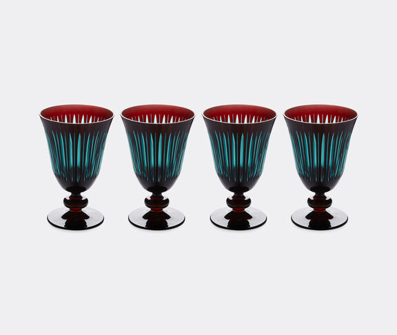 L'Objet 'Prism' wine glass, set of four, bordeaux undefined ${masterID}
