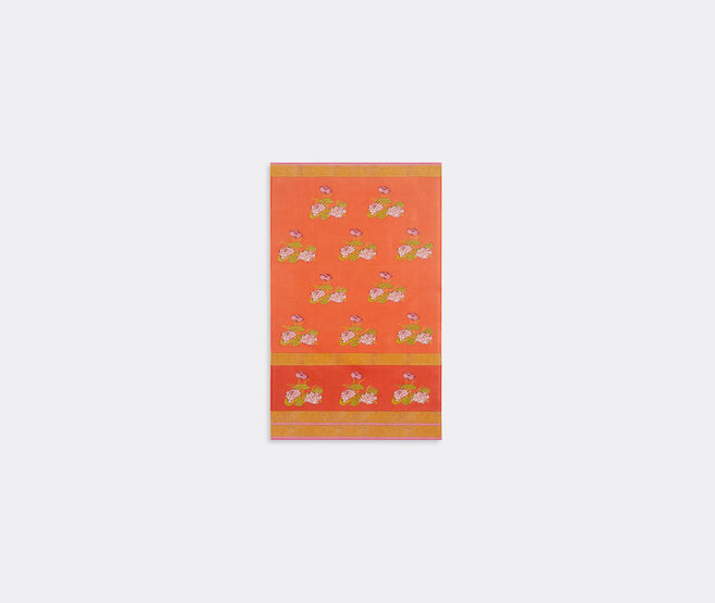 Lisa Corti 'Tea Flower' beach towel, red and orange ORANGE LICO23SAR152MUL