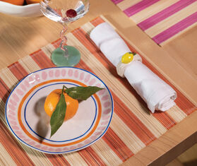 &amp;k Amsterdam &#39;Boavista&#39; dinner plate, set of four, multicolor MULTICOLOUR AMST25PLA666MUL