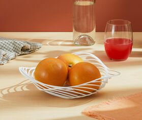 Alessi 'Trinity' basket, white WHITE ALES20TRI577WHI