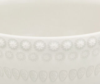 Bordallo Pinheiro &lsquo;Fantasia&rsquo; bowl, set of four, ivory IVORY BOPI23FAN703WHI